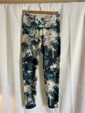 Balance Collection Kids Tie-Dye Leggings in Black, Cream & Pink